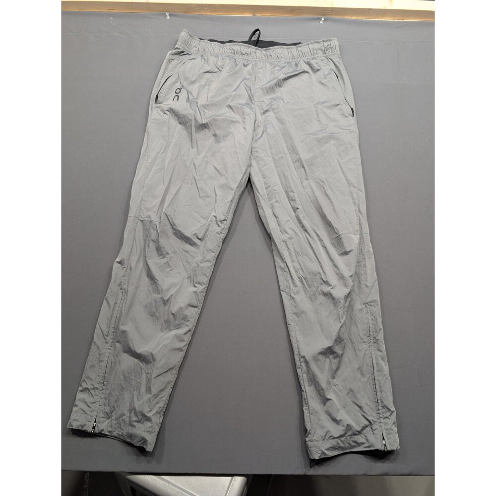 On Running Court Pants Men's L Gray Lightweight Running Track Pants